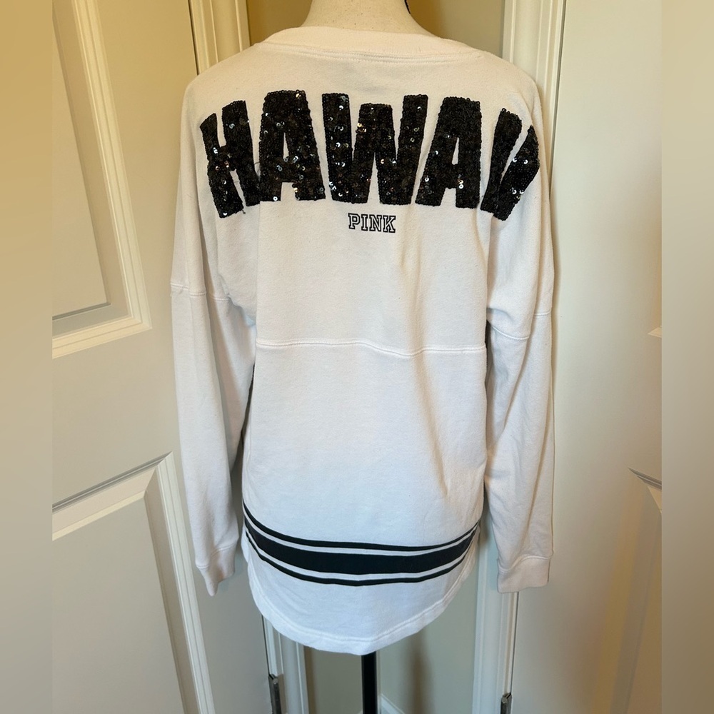 PINK Hawaii limited edition sequin crew neck long sleeve sweater